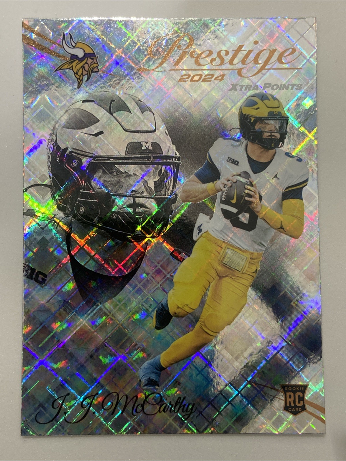 J.J. McCarthy - 2024 Panini Prestige - Rookies #311 Xtra Points Diamond (RC)