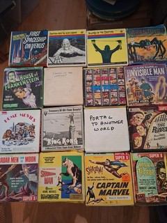 JOB LOT 16 X 200FT SUPER 8 8MM CINE FILM REELS SCI FI HORROR SILENT