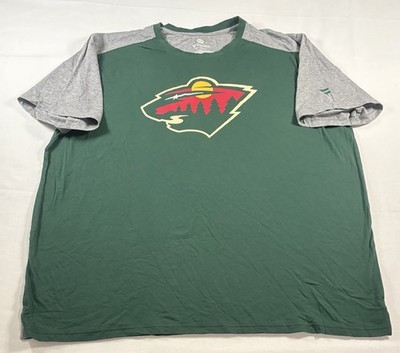 Minnesota Wilds Adult Men T-Shirt 3XL Green NHL Hockey Short Sleeve Tee