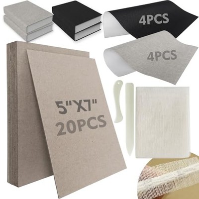 Chipboard for Book Binding, Book Binding Kits Include 20 20PCS 5''x7'' book board