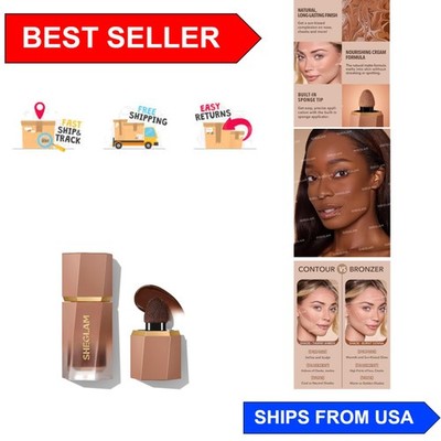 Ultra-Nourishing Matte Liquid Bronzer - Built-In Sponge for Easy Application