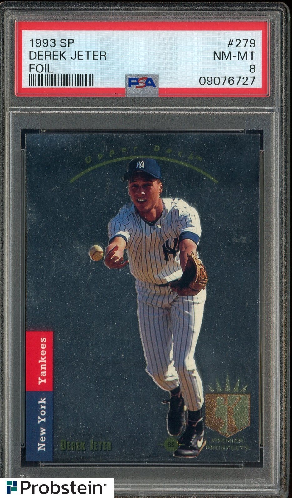 1993 SP Foil #279 Derek Jeter New York Yankees RC Rookie HOF PSA 8 NM-MT