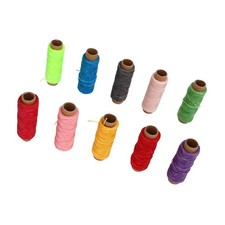10pcs Waxed Thread Cord 50m 150D 10 Colors Portable Compact Sewing Wax Thread
