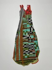Save The Queen Maxi Dress XL Multicolor Graphic Print Mesh Stretch Boho Tribal