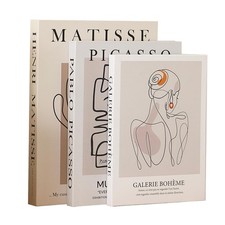 Set of 3 Decorative Books for Home Decor,Stylish Fake Books for Decoration, A...