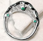 1CT Heat Treated Green Tourmaline 925 Solid Sterling Silver Ring Sz 6 MP3 — photo 3