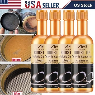 4x Boost Up Vehicle Engine Catalytic Converter Cleaner DeepCleaning Multipurpose