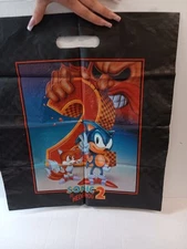 Sonic The Hedgehog 2 Promotional Bag; 1992 CES, No Documentation, Used, Folded