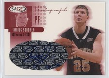 2002 Sage Authentic Auto Red /550 Darius Songaila #A28 Auto 1n1c