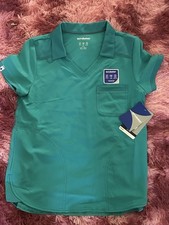 Scrubstar Women's Performance Mock Wrap Scrub Top Size XS