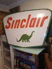VINTAGE LARGE SINCLAIR PORCELAIN SIGN GASOLINE MOTOR OIL SERVICE PUMP PETROLIANA