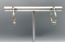 Sterling Silver Bali Style Hoop Earrings