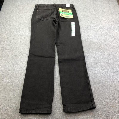 Wrangler Jeans Mens 30x32 Black Dark Wash Cowboy Cut Slim Straight