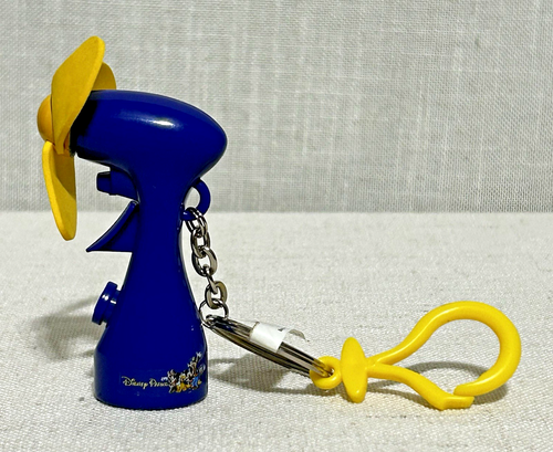 Ultra Rare Disney Parks 3" Spray Bottle Fan Keychain Collectible