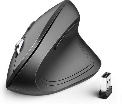iClever Ergonomic Mouse, WM101 Wireless Vertical Mouse 6 Buttons for Laptop
