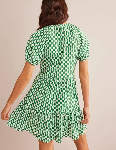 Boden - Short Sleeve Jersey Mini Dress - Kleid Muster Sommer - NEU UK 10 EU 38 - Bild 4 von 5