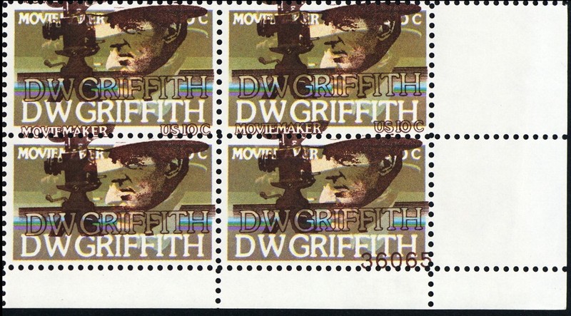 1555, MNH 10¢ - Spectacular Color Shift Error Plate Block - Stuart Katz