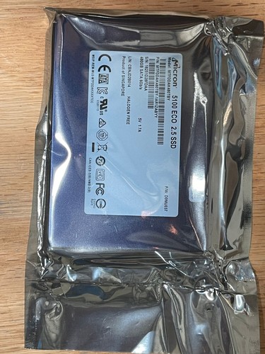 Micron 5100 ECO 480GB SATA 2.5" SSD, MTFDDAK480TBY DELL HP - Afbeelding 3 van 3