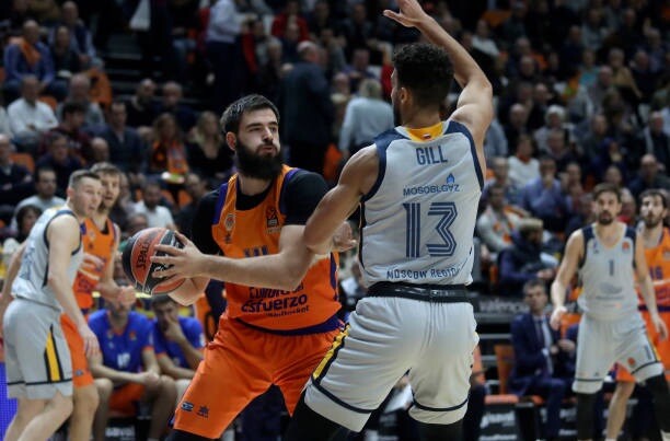 ANTHONY GILL GAME USED BASKETBALL JERSEY BC KHIMKI EUROLEAGUE NBA MATCH WORN