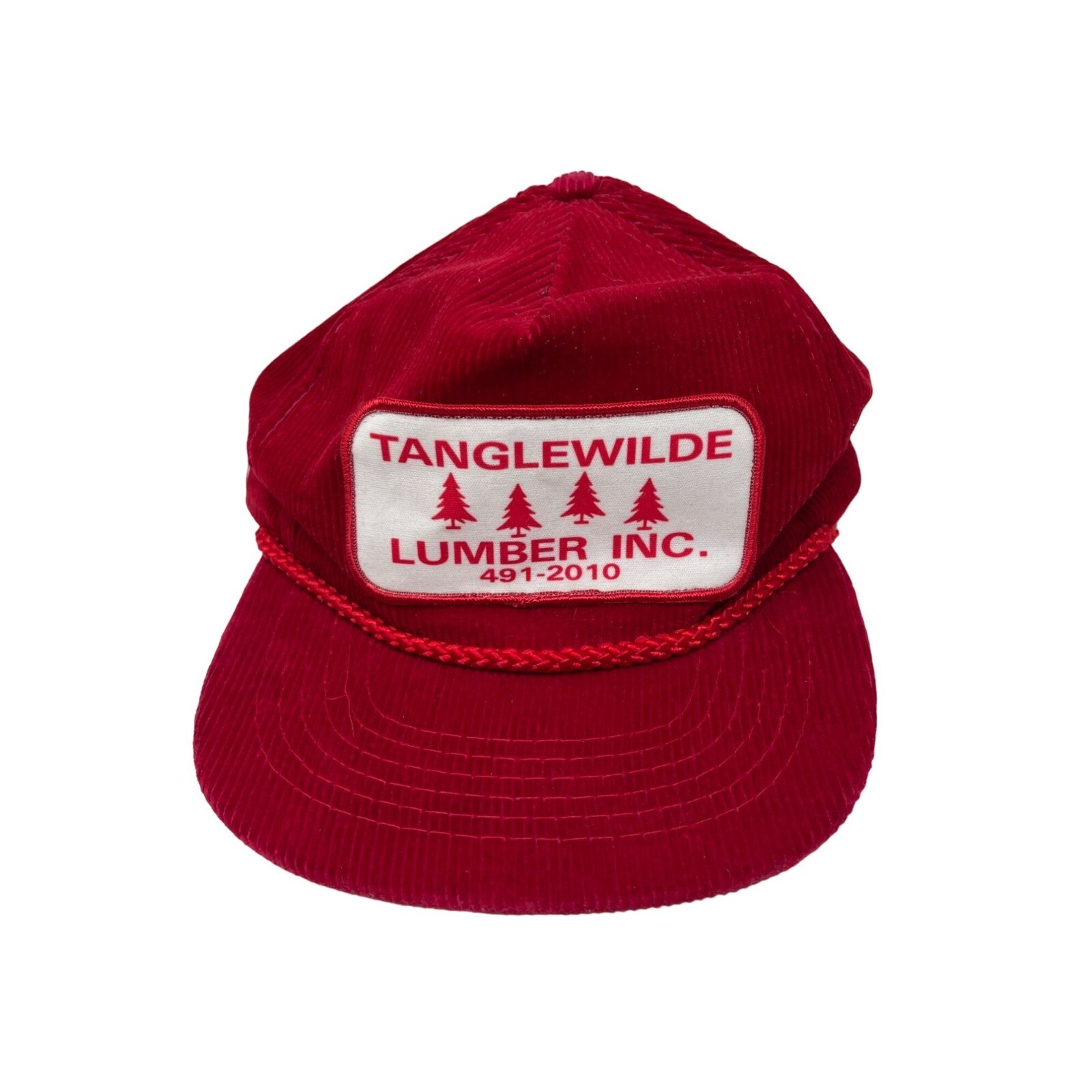Gold Medal TANGLEWILDE LUMBER INC. Red Hat Cap Gem