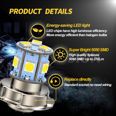 Ruiandsion P26S 12V 25W Lampadine Del Faro Del Motociclo