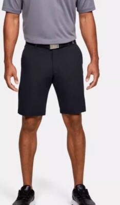 $60 Under Armour Men's Matchplay Wicking Golf Tech 10  Shorts -Black-Size: 32W