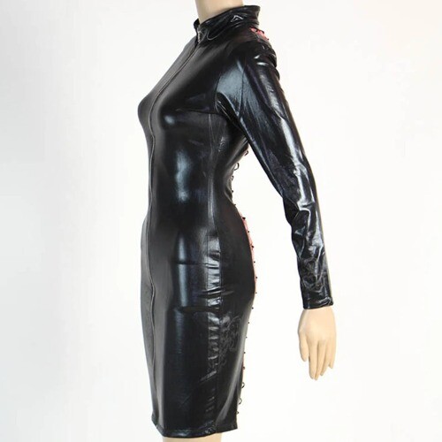 chinese dress ladies ZIPPIE FAUX LEATHER ZIP UP – AKIRA