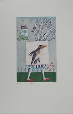 Mordecai MOREH: The Mandrake, Original Signed Engraving