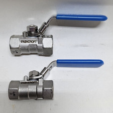 Ashcroft schneider 316 1/2" Female Valve Stainless Steel E NPT 1000 WOG Lot of 2