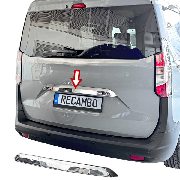 Edelstahl Chrom Kofferraumleiste Passend FüR Ford Transit Courier | Bj Ab 2023>-image
