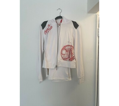 Mecca Femme Women's Hoodies Sweatshirts White Full Zip Long