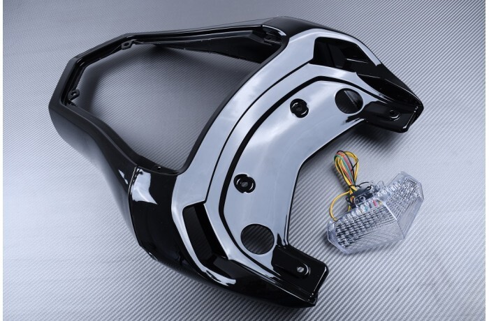 Carénage arrière de rechange noir et feu lisse pour réparer une Ducati 999 2005