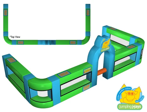 Inflatable Fence Inflata-fence ** USED barrier MASSIVE JUMPING CASTLE SALE - Picture 2 of 9