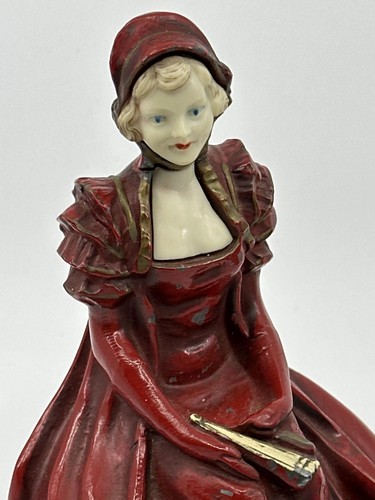 J B Hirsch / Pair of Vintage J.B Hirsch “Wait Here” Art Deco Woman Figural - Foto 4 di 5