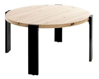 Haku Couchtisch Schwarz-Eiche Wohnzimmertisch Holztisch Sofatisch Abstelltisch