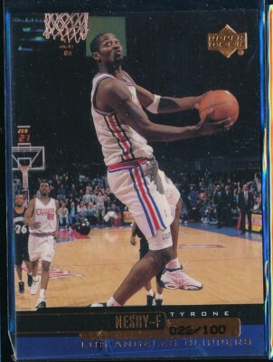 #54 TYRON NESBY 1999-2000 Upper Deck UD Exclusives BRONZE 22/100 Clippers Rookie