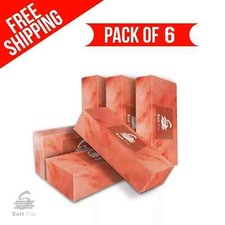 6 Salt Bricks Himalayan Qualty Tiles 8x4x2 For Salt Sauna  Home Decor LOW PRICE
