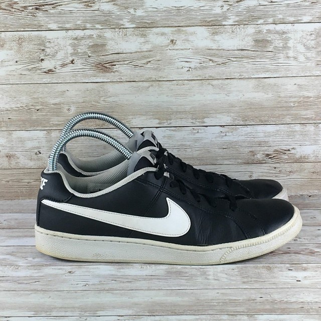 nike court royale black leather