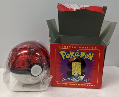 1999 Nintendo Jigglypuff Pokemon 23k Gold Plated Trading Card Limited w COA 