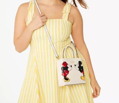 2pc KATE SPADE X Disney Mickey Minnie Mouse Tote + Medium Bifold