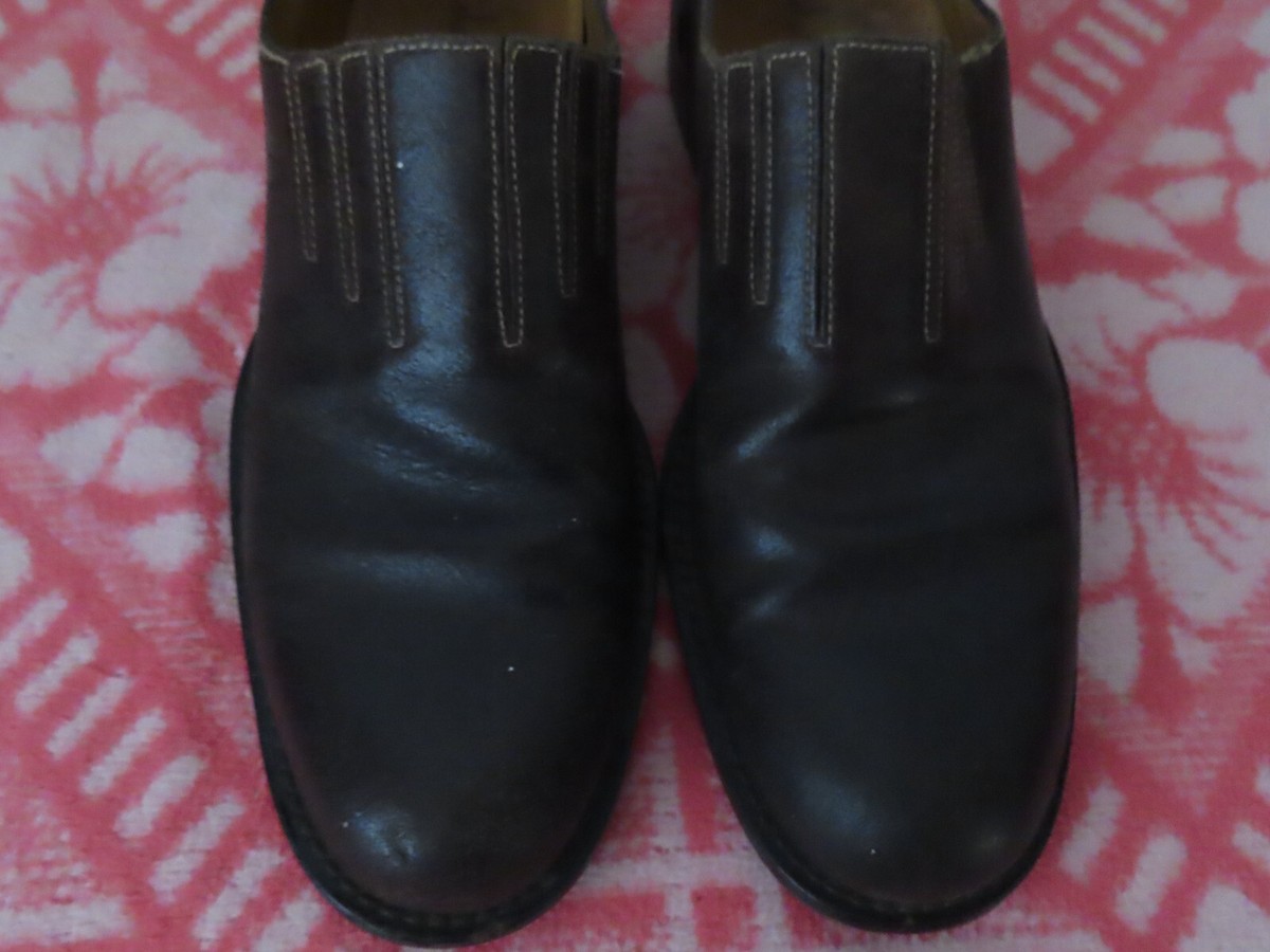 vintage rare cole haan suede leather slipon shoes sz 9 | eBay display picture 2