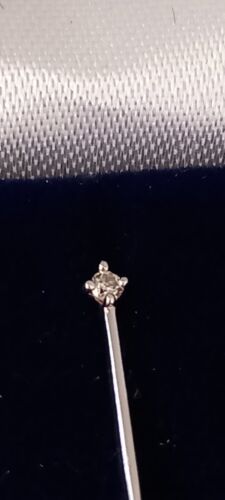 VINTAGE 18 CARAT 750 WHITE GOLD DIAMOND STUD DANGLE EARRINGS ENCRUSTED BOXED1.9g - Picture 9 of 23