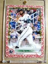2022 Bryan De La Cruz Topps Holiday Rookie Red Metallic Snowflake RC /99 🔥🔥🔥