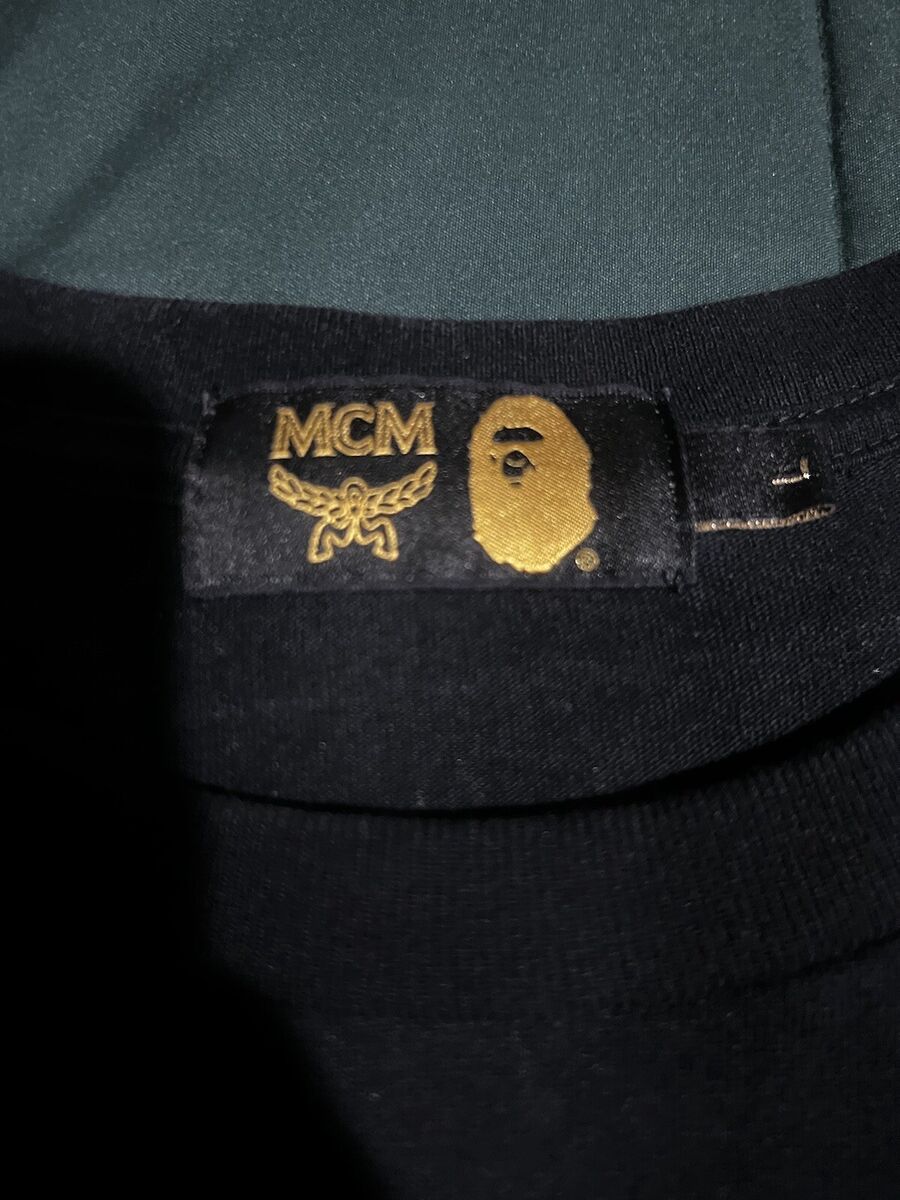 Bape x MCM Rhinestone Tee Large | eBay Bape x MCM Rhinestone Tee Large | eBay