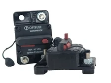 *Lot of 5* 153080 Optifuse Circuit Breaker High Amp 80A / 42 VDC