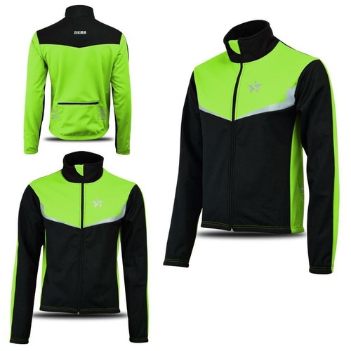 Cycling Winter Jacket Thermal Fleece Long Sleeve Bike Wind Breaker Unisex Adult - Picture 18 of 31