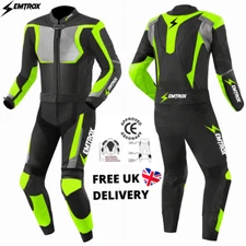 Kids & Adult Mini Motorbike Racing Motorcycle Cowhide Leather Suits CE Armoured