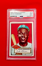 1983 Topps 1952 Reprint #312 JACKIE ROBINSON - PSA 9 oc Dodgers HOF NICE!! 🔥