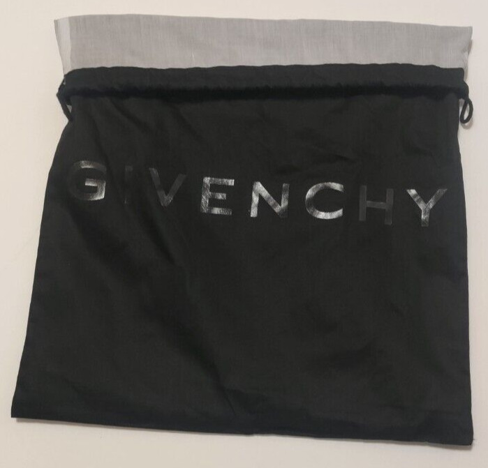 Authentic Givenchy Black Cotton Drawstring Dust B… - image 11