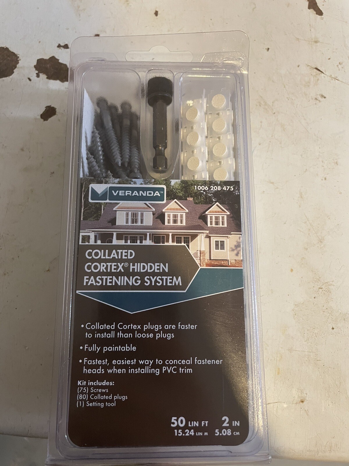 cortex azak plugs/ screws+Veranda cortex hidden fastener screws and